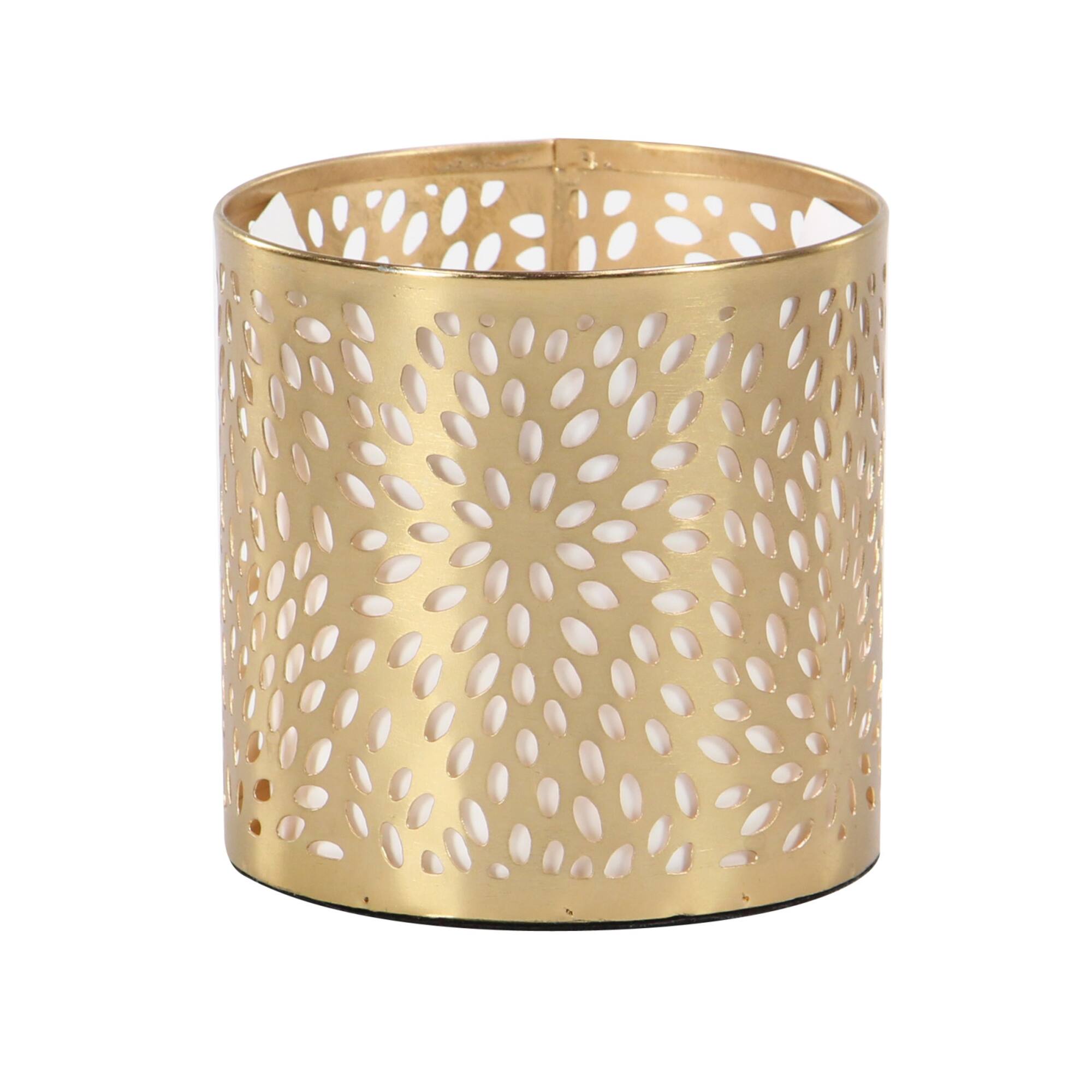 4" Gold Iron Glam Pencil Holder